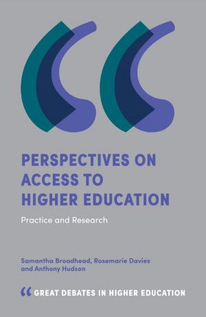 Cover of the book Perspectives on Access to Higher Education by Professor Torben Juul Andersen