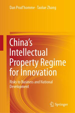 Cover of the book China’s Intellectual Property Regime for Innovation by Leif Johan Eliasson, Patricia Garcia-Duran Huet