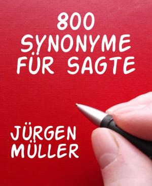 Cover of the book 800 Synonyme für sagte by Jürgen Müller