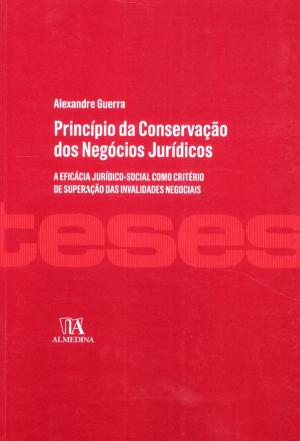 Cover of the book Princípio da Conservação dos Negócios Jurídicos by ALMEDINA