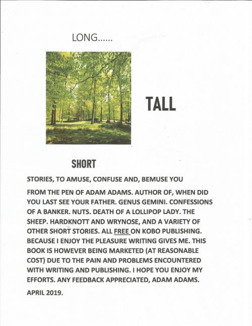 Cover of the book LONG TALL SHORT STORIES by ADAM ADAMS, RICHARD WOODS