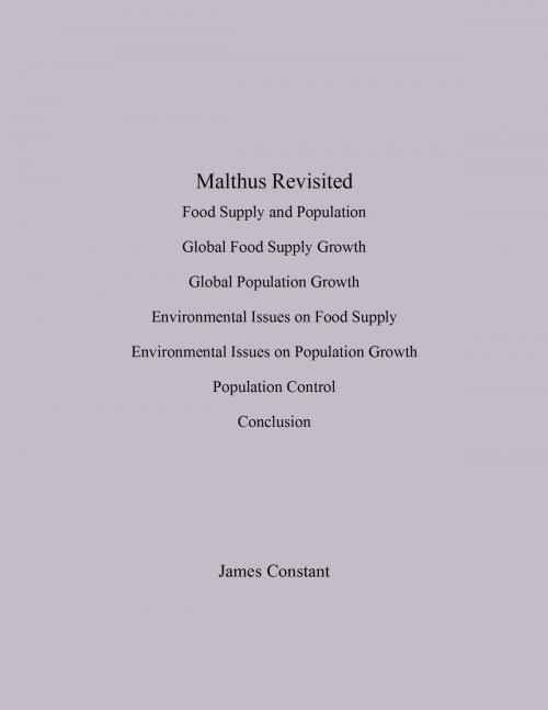 Cover of the book Malthus Revisited by James Constant, James Constant