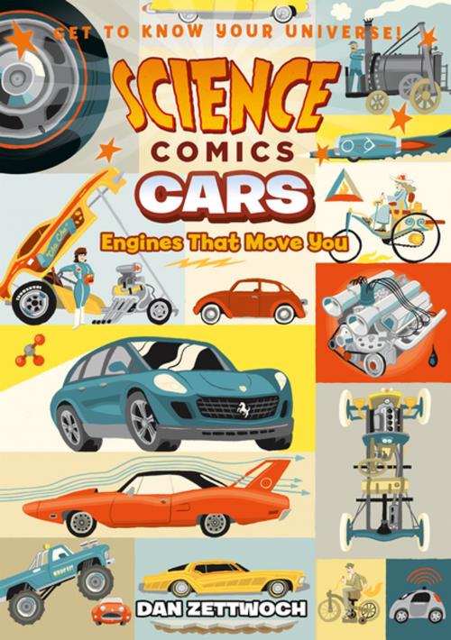 Cover of the book Science Comics: Cars by Dan Zettwoch, First Second