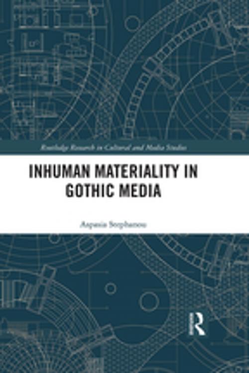 Cover of the book Inhuman Materiality in Gothic Media by Aspasia Stephanou, Taylor and Francis