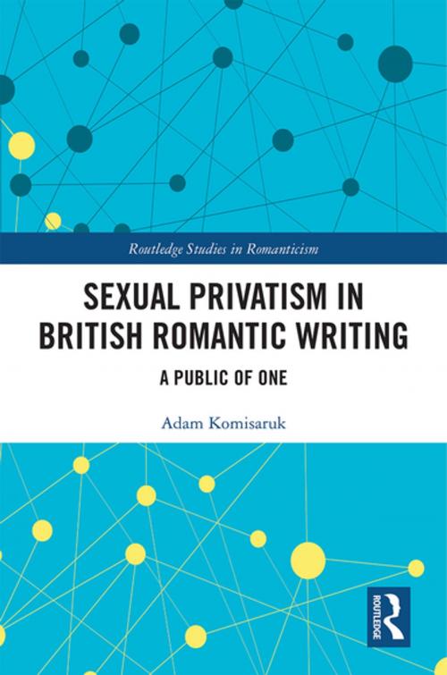 Cover of the book Sexual Privatism in British Romantic Writing by Adam Komisaruk, Taylor and Francis