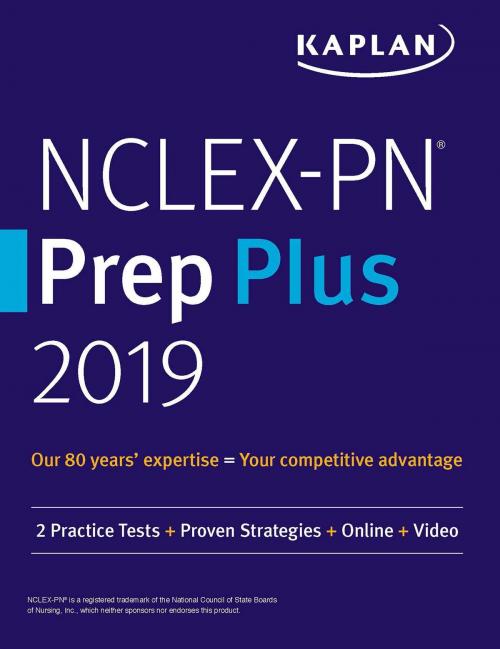 Cover of the book NCLEX-PN Prep Plus 2019 by Kaplan Nursing, Kaplan Publishing