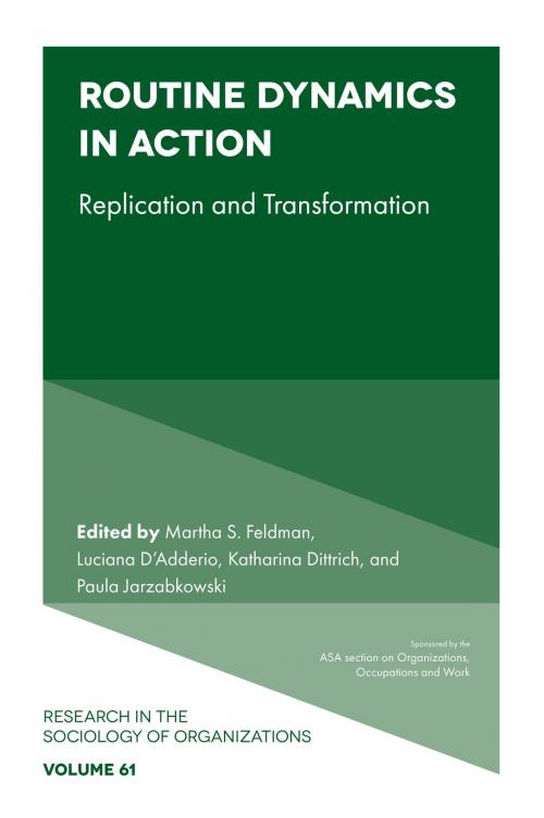 Cover of the book Routine Dynamics in Action by , Emerald Publishing Limited