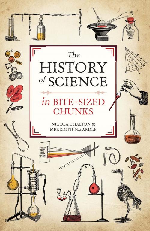 Cover of the book The History of Science in Bite-sized Chunks by Nicola Chalton, Meredith MacArdle, Michael O'Mara