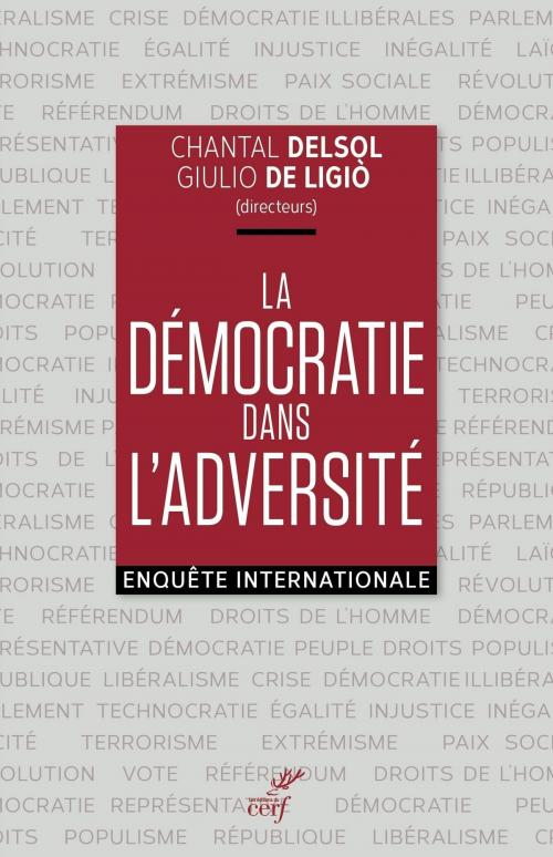 Cover of the book La démocratie dans l'adversité by Collectif, Chantal Delsol, Giulio De ligio, Editions du Cerf