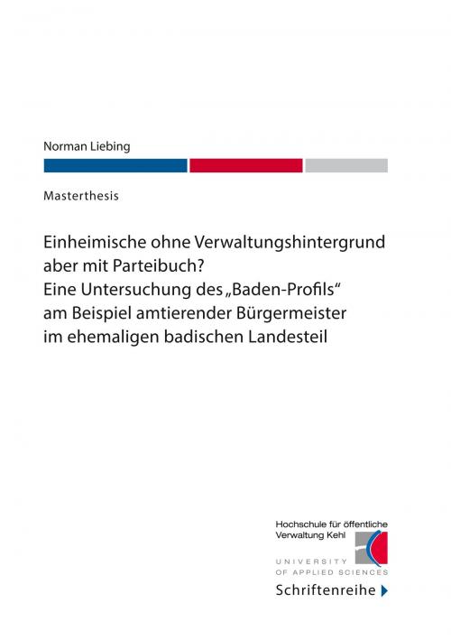 Cover of the book Einheimische ohne Verwaltungshintergrund aber mit Parteibuch? by Norman Liebing, Books on Demand