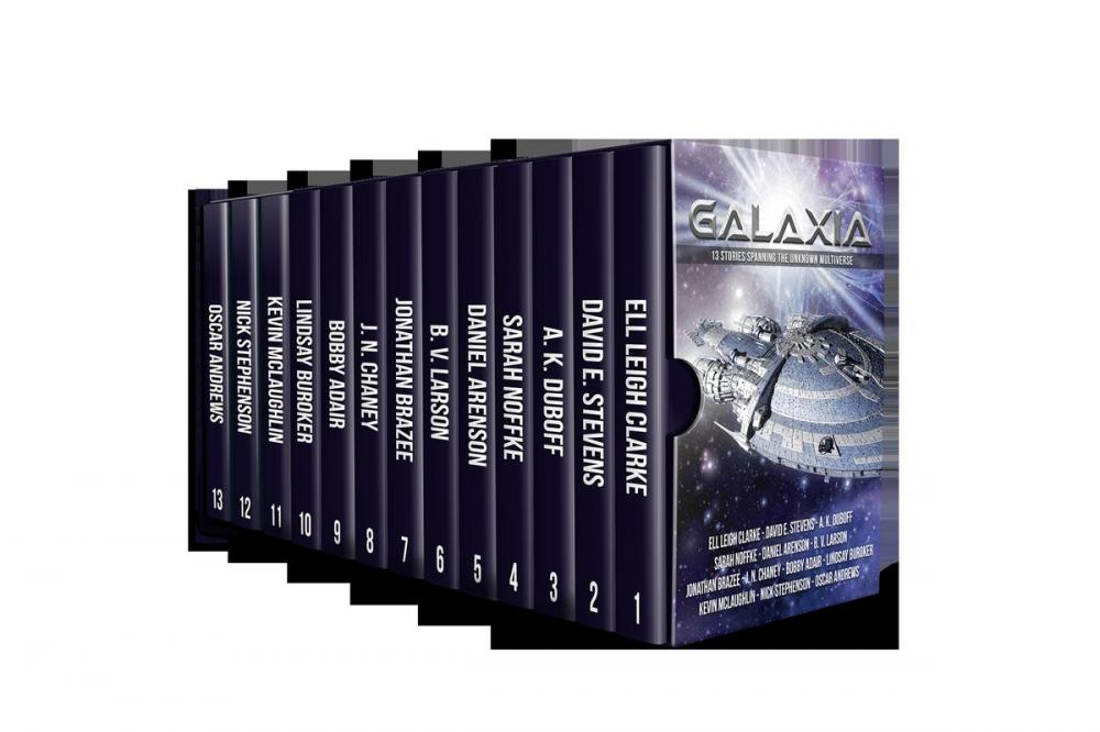 Big bigCover of Galaxia: Thirteen Stories Spanning the Unknown Multiverse
