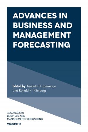 bigCover of the book Advances in Business and Management Forecasting by 