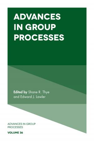 Cover of the book Advances in Group Processes by 