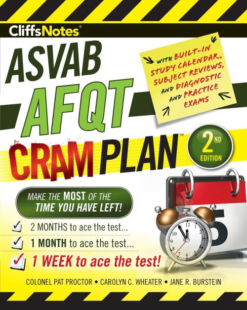 Cover of the book CliffsNotes ASVAB AFQT Cram Plan 2nd Edition by Pat Proctor, Carolyn C. Wheater, Jane R. Burstein, HMH Books